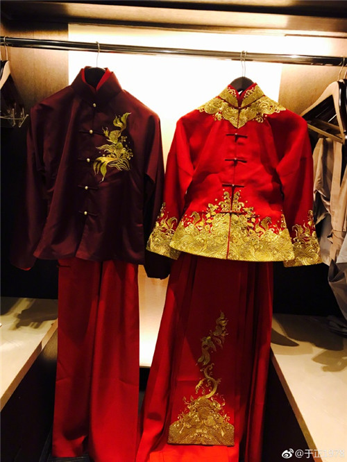 安以轩结婚穿的中式礼服,居然是于正亲手设计