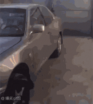 搞笑gif图:妹子们走这么齐,一看就是练过的