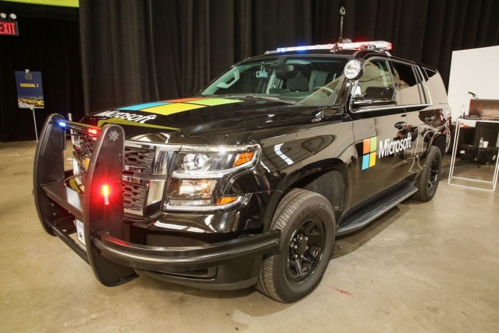 机械战警来到现实 微软展出全新巡逻警车