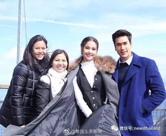 yaya与nadech瑞士拍新剧,送合照"撒狗粮"|挺着大肚赶红毯,走完戛纳飞