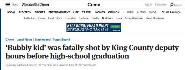 亚裔高中生被警方连开三枪击毙，只因拿了一支笔？