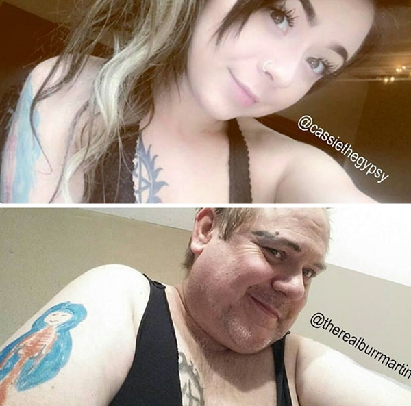 老爸模仿女儿晒臭美自拍 结果自己火了