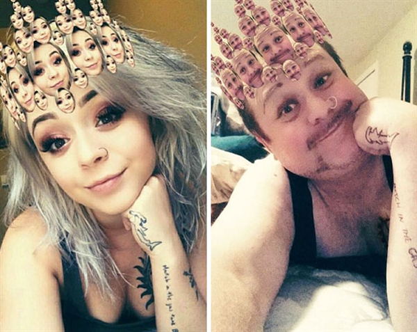 老爸模仿女儿晒臭美自拍 结果自己火了