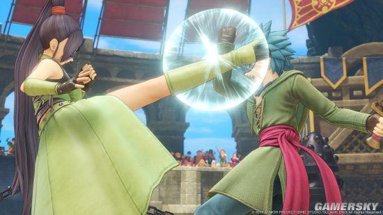 《勇者斗恶龙11》最新截图：女格斗家能魅惑怪物