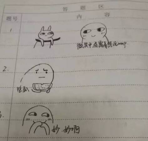南京一高校期末考试考斗图：用表情包画出考试时的心情