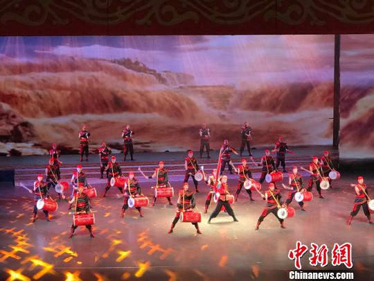 大型鼓舞乐鼓舞中国鼓声擂动兰州上演