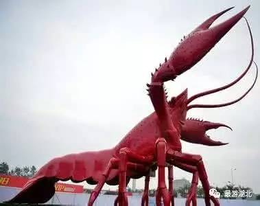 世界吉尼斯纪录最大的小龙虾 ▲潜江小李子油焖大虾 最早的油焖