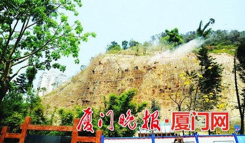 狐尾山改造完工 厦门气象主题公园四季皆有花