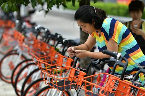 日媒称共享单车在中国迅猛发展 利用已有技术提供便民服务