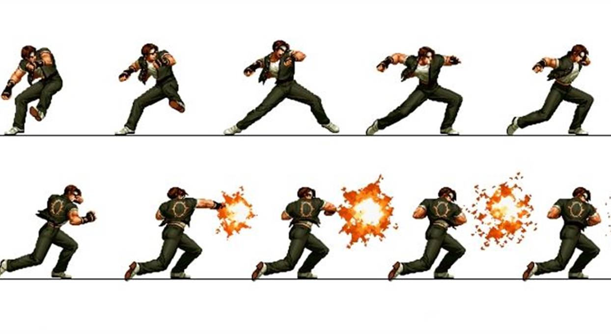 人物的技能攻击动作