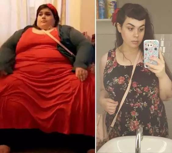 不减肥会死：美国妹子两年内怒减360斤，真的很励志了！