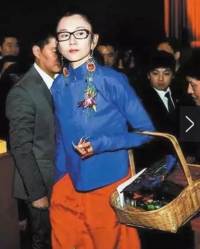 杨丽萍拉着大妈买菜的箱子去机场 被赞太潮(图)