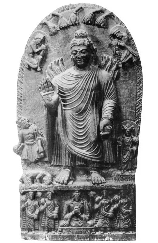 阿富汗出土的一块佛教浮雕 和中国中古信仰有