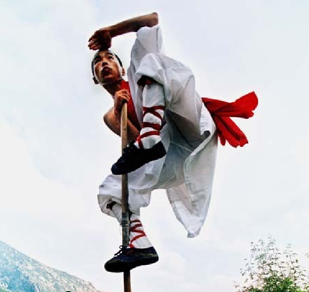 中国功夫套路表演,少林武僧精彩表演猴拳和猴棍