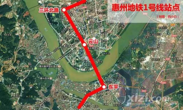 惠州地铁1号线9大站点,你家门口有哪个?