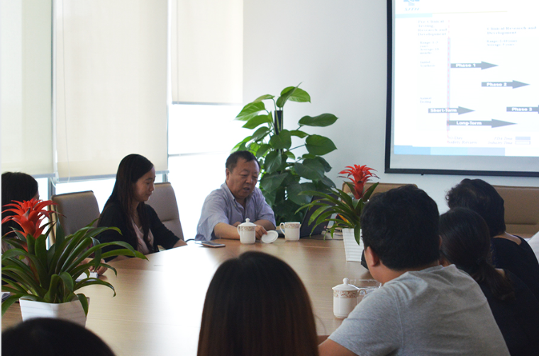 王兴河主任莅临合瑞阳光讲解Ⅰ期临床试验