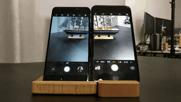 魅蓝Note6(左)和iPhone 7 Plus对焦速度对比 魅蓝Note6(左)和iPhone 7 Plus对焦速度对比