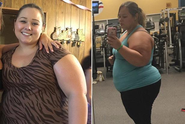 女子对食物上瘾曾重达257斤，减掉66斤后变化惊人
