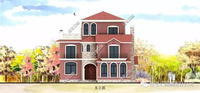12X13米农村别墅,5个卧室,全明间设计