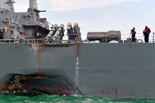 观察|美国海军频繁撞船背后:是 自大 还是 入不