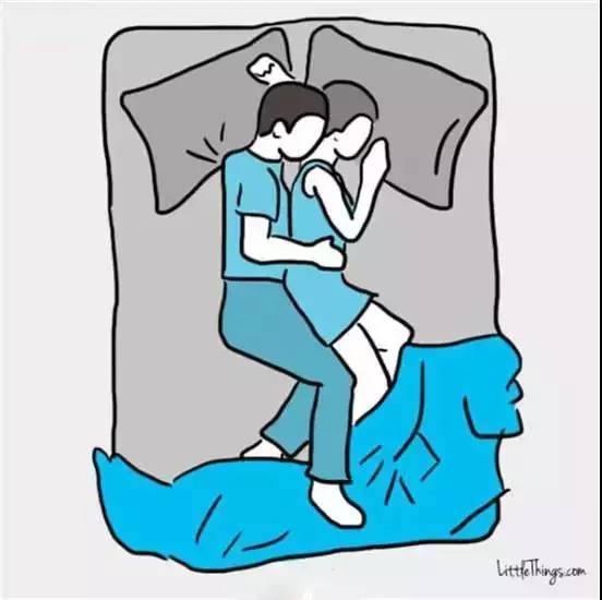 男女同床从睡姿可判断出感情问题！