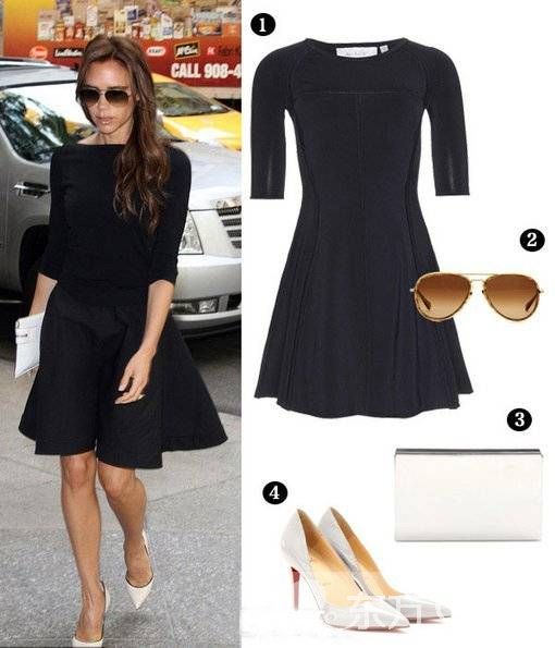 黑色礼服裙怎么搭配 贝嫂领衔示范优雅暗黑力量