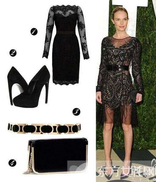 黑色礼服裙怎么搭配 贝嫂领衔示范优雅暗黑力量