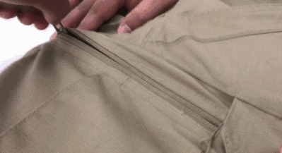 裤子采用高品质的ykk拉链,拉合极其流畅,手感爽滑,品质一流,质量有