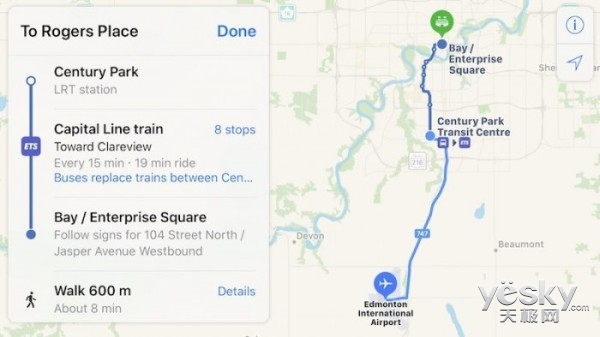 苹果地图Transit增加支持加拿大多座城市