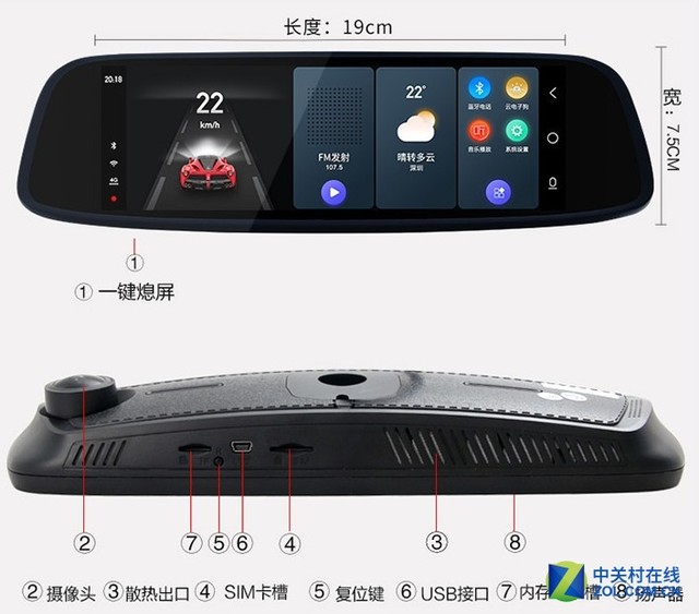 4G极速联网 美伴M8S智能后视镜促销中 