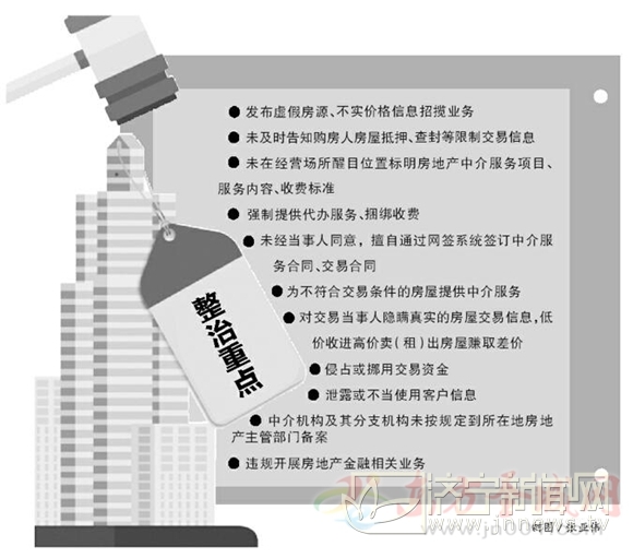 济宁市整治房产中介市场 拒不整改将取消网签