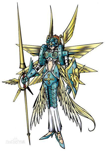 《数码宝贝》众神军团,三大天使是首领,天女兽是下等天使