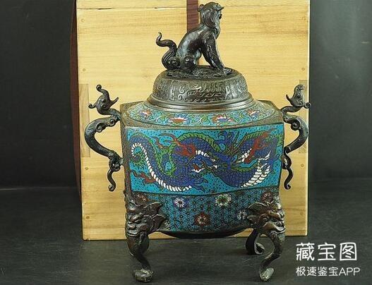藏友收藏的景泰蓝香薰炉，据说是日本回流的藏品，价值几何呢？_凤凰网