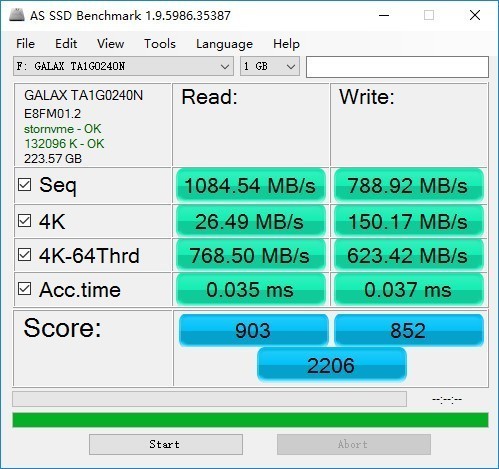 超强散热 影驰铁甲战将240GB SSD评测 