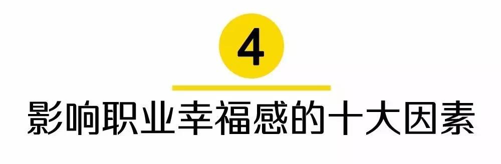 "影响职业幸福感的十大因素"排行榜,收入,个人能力体现和个人发展空间