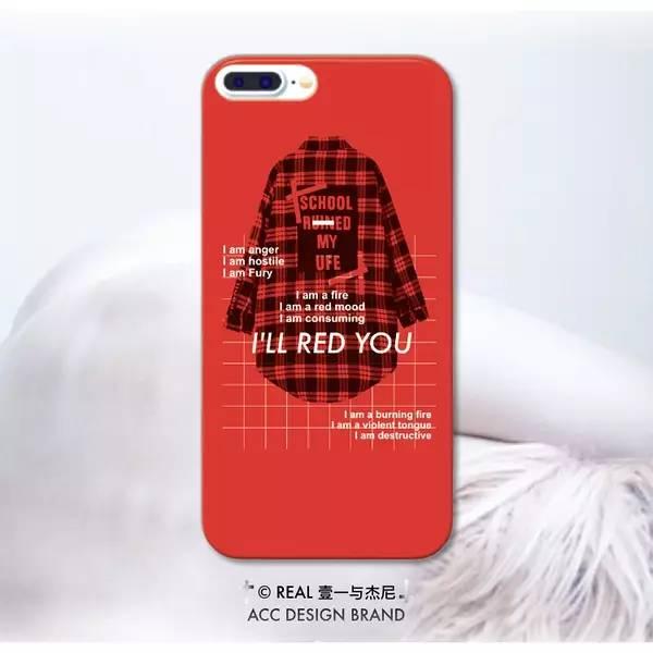 手机壳创意 红恶搞欧美潮牌 苹果7Plus OPPO