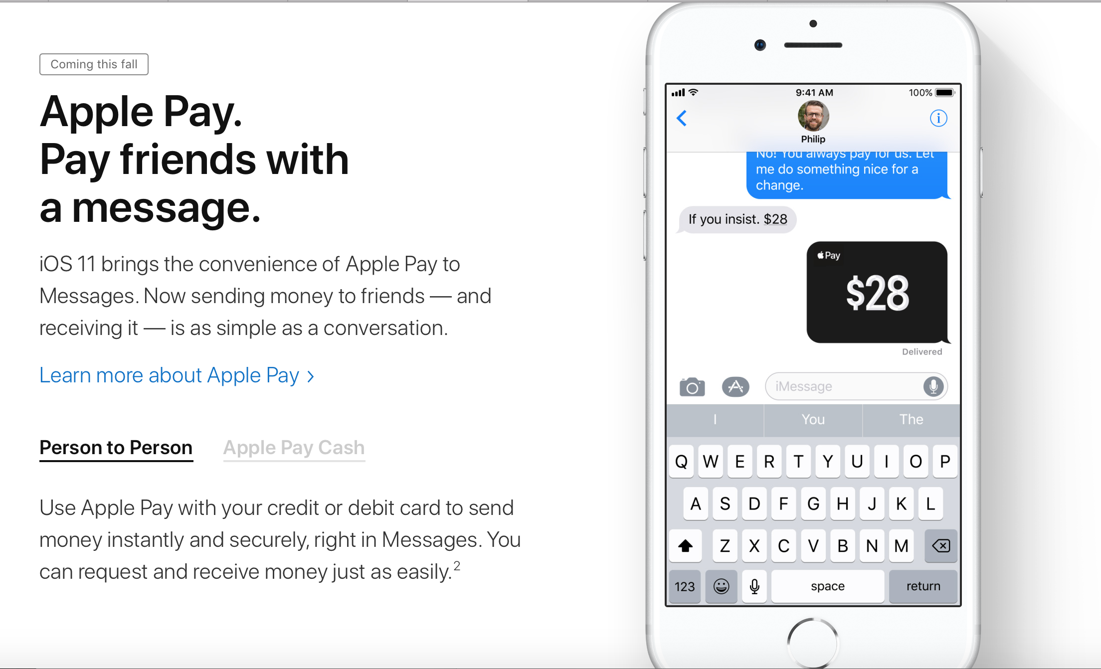 苹果正式公布:Apple Pay实现人脸验证支付