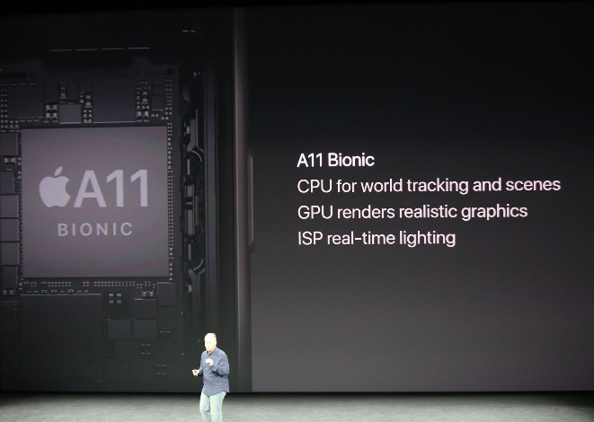 苹果现场演示四款 AR 内容,iPhone X 面部识别