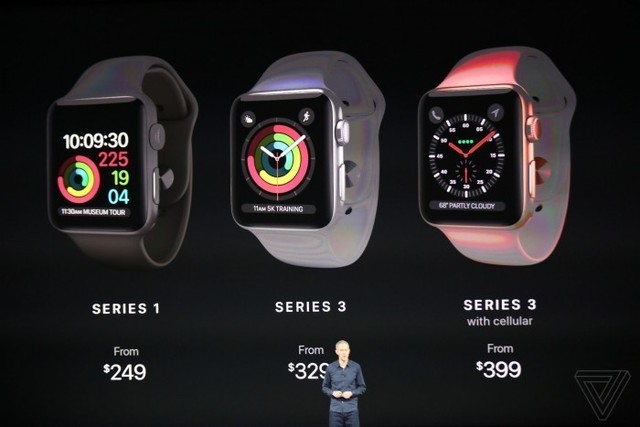 支持4G通话 Apple Watch 3售价399美元 