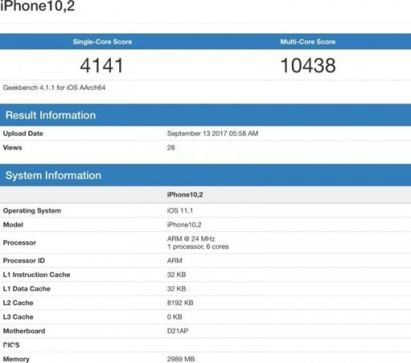 苹果A11多核芯性能首次超越酷睿i7