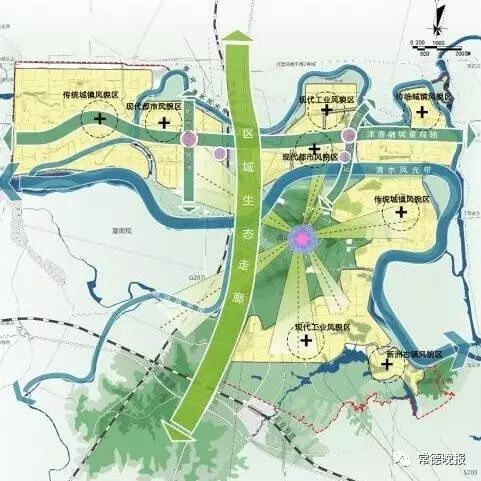 对外沟通湘鄂边境中心城市常德与荆州;内部联结梦溪工业园,城西工业园图片