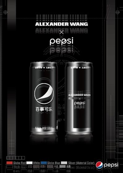 百事联手Alexander Wang推出百事可乐无糖全新限量罐