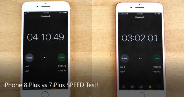 iPhone 8P和7P性能测试对比 结果很意外