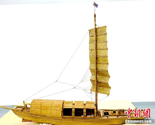 首届中式木帆船模型展评大赛在上海举行_手机凤凰网