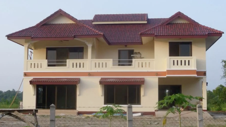 泰国农村建房全程实拍，框架结构钢架屋顶，看完都会建房了