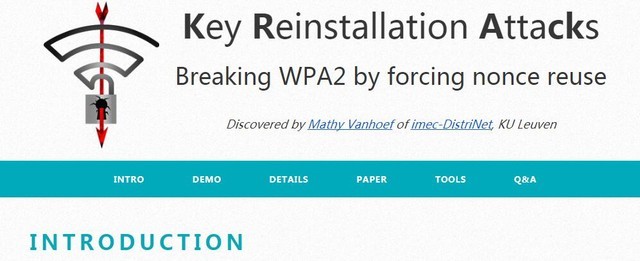 有人破解了WPA2加密 所有WIFI不安全 