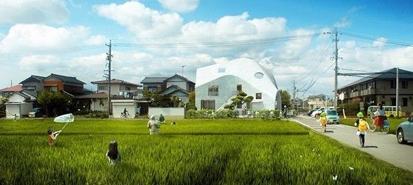 日本这所幼儿园通体纯白 出自中国建筑师之手