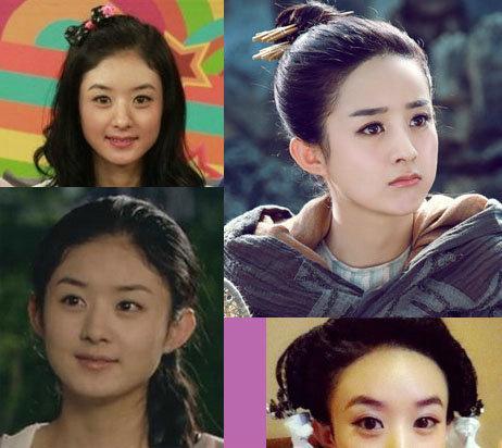 高颜值大额头女神,刘诗诗赵丽颖用发际线美哭你,杨幂