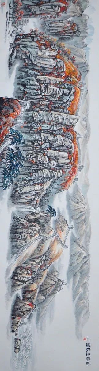 人民大会堂这幅气势磅礴的国画亮了