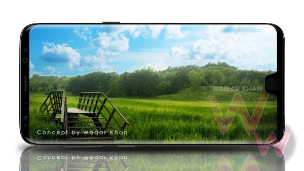 三星S9渲染图曝光 iPhone X同款刘海？
